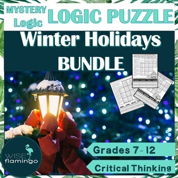 Preview of Christmas Deductive Reasoning Logic Puzzle Mysteries WINTER HOLIDAY BUNDLE