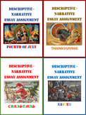 Descriptive-Narrative Essay Assignment Bundle for Holidays