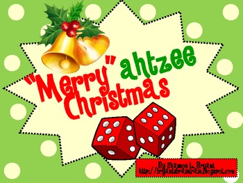 Preview of Christmas Dice Game ("Merry"ahtzee Christmas)