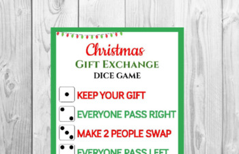 christmas dice game printable christmas games family games printable games