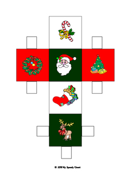 Christmas Dice Speech Therapy Game by My Speech and Homeschool Closet