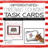 Christmas Differentiated Counting Task Cards - Printable &