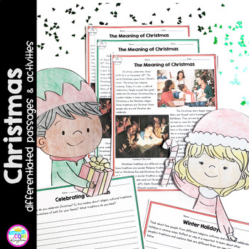 Preview of Christmas Differentiated Reading and Writing Activities