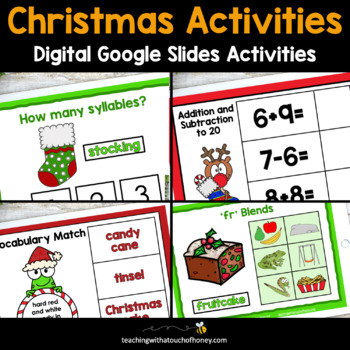 Preview of Christmas Digital Activities For Google Slides™