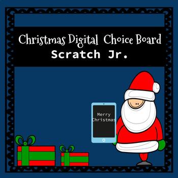 Preview of Christmas Digital Choice Board| Scratch Jr. App