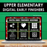 Christmas Digital Early Finishers Activities Upper Element