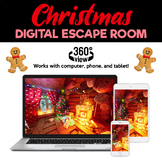 Christmas Digital Escape Room |  360° View Holiday Themed 