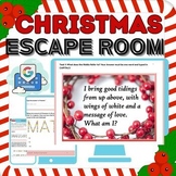 Christmas Digital Escape Room - Middle High School - no pr
