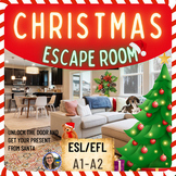Christmas Digital Escape room ESL/EFL English activities k