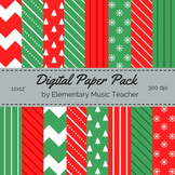 Christmas Digital Paper Pack - 16 Designs