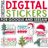Christmas Digital Stickers for Google Classroom™ and Seesa