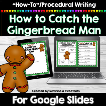 Preview of Christmas Digital Writing Activity | How to Catch the Gingerbread Man