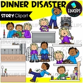 Christmas Dinner Disaster - Short Story Clip Art Set {Educ