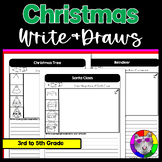 Christmas Directed Drawing and Writing Worksheets Write & 