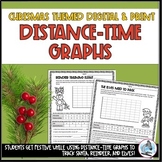 Christmas Distance-Time Graph Worksheets & Motion Graphs w