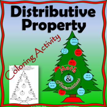 Preview of Christmas Distributive Property Activity