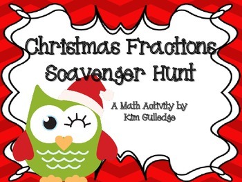 Preview of Christmas Dividing Fractions Scavenger Hunt - 6.NSA.1