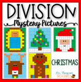 Christmas Division Math Mystery Picture Activities