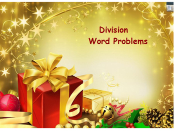 Preview of Christmas Division Word Problems Flipchart