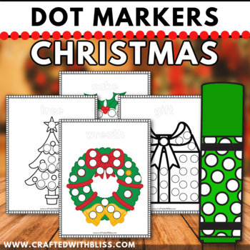 Preview of Christmas Do-A-Dot Activity, Christmas Dot Marker Fine Motor Printable