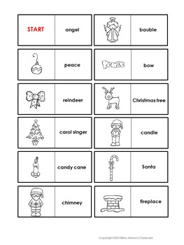 Christmas Domino Game by Miss Jelena's Classroom | TpT