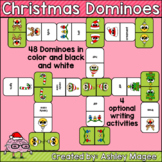 Christmas Domino Game with Writing Activity Options - Chri