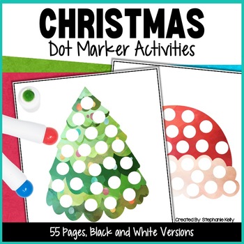 Preview of Christmas Dot Marker Fine Motor Activity for Bingo Dabbers