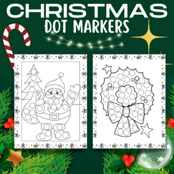 Christmas Dot Markers Activity Book / Preschool Kindergarten Activities