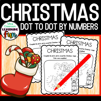 Preview of Christmas Dot to Dot by Numbers Activities Worksheets