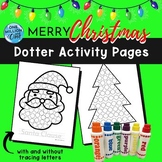 Dotter Activity Pages-Christmas Activity-Dot Art-Bingo Dot