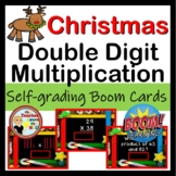 Christmas Double Digit Multiplication Boom Cards