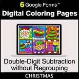 Christmas: Double-Digit Subtraction without Regrouping - D