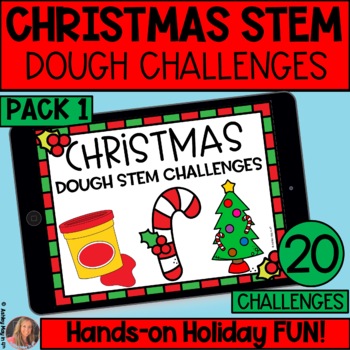 Preview of Christmas Dough STEM Challenges Pack 1  | Holiday Activities