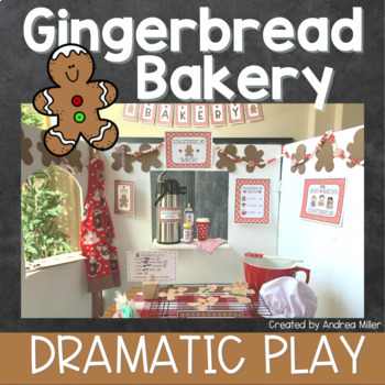 Preview of Christmas Dramatic Play Center Gingerbread Bakery Holiday Dramatic Play