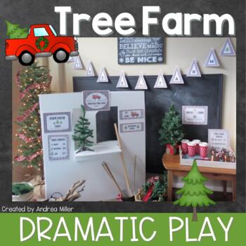 Preview of Christmas Dramatic Play Center Tree Farm Winter Holidays Theme