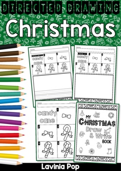Preview of Christmas Draw and Write Directed Drawings