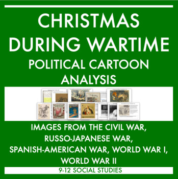 Preview of Christmas During Wartime: Political Cartoon Analysis WITH ANSWER KEY!
