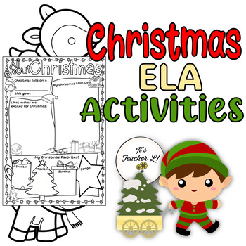 Preview of Christmas ELA Activities | Christmas Project