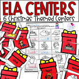 Christmas ELA Activities - December Centers - Phonics - Grammar