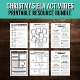 Christmas ELA Activity Bundle | Printable English Holiday 
