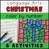 Christmas ELA Color by Number Activity - Printable Coloring Pages