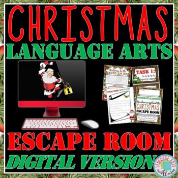 Preview of Christmas ELA Digital Escape Room