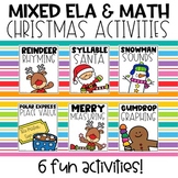 Christmas ELA & Math Skills Activity Pack