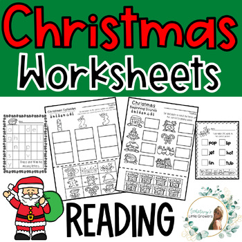 Christmas ELA Worksheets! Reading Activity. No Print and Ready to Print