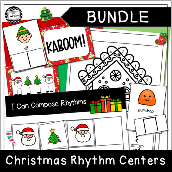 Preview of Christmas Early Elementary Music Center Bundle | Kindergarten 1st Grade
