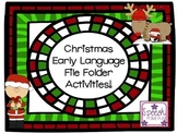 Christmas Early Language File Folder Activities