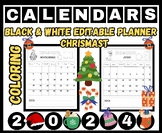 2024 Coloring Calendar to Color Parent Christmas Gift from