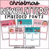 Christmas Editable Newsletter Templates