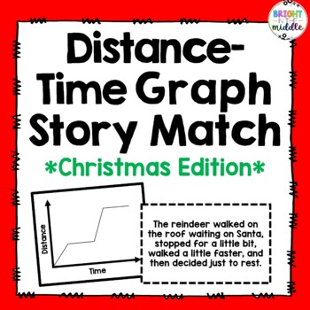 Preview of Christmas Edition: Distance-Time Graph Story Match: PRINT AND DIGITAL