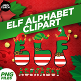 Christmas Elf Alphabet Doodle PNG clipart for christmas - 